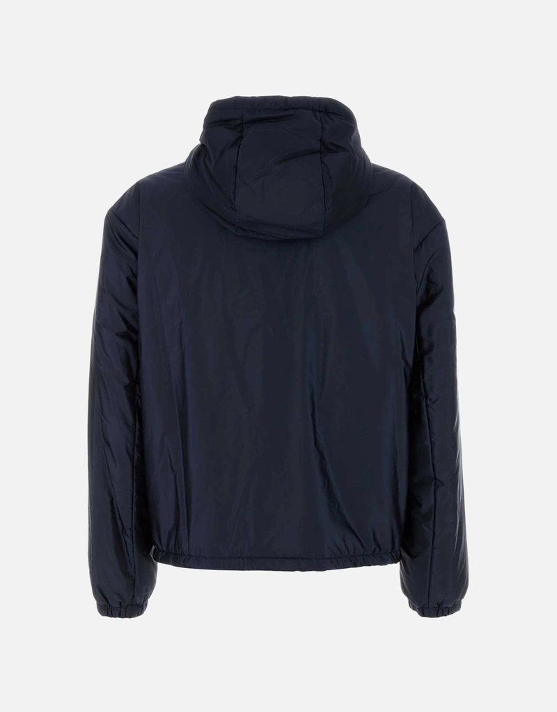 Prada メンズ ネイビーブルー Re-Nylon パデッドジャケット (アパレル