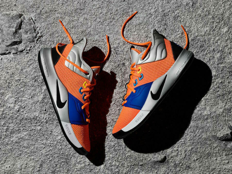 Nike PG 3 NASA Size 12.5. Silver Orange Blue CI2666-800. okc
