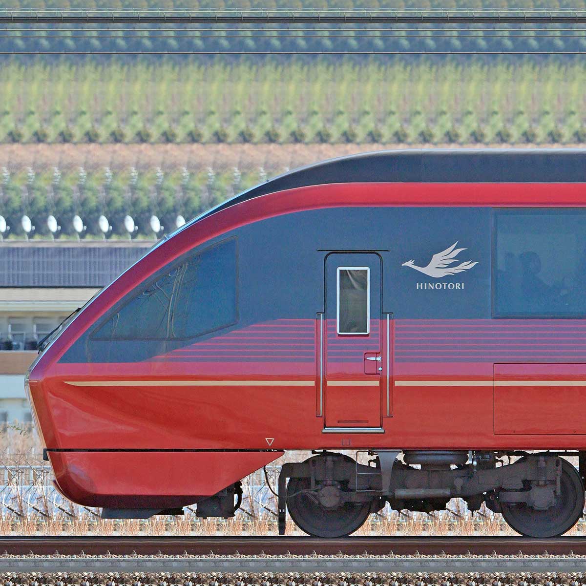 近鉄80000系「ひのとり」ク80153の側面写真｜RailFile.jp｜鉄道車両
