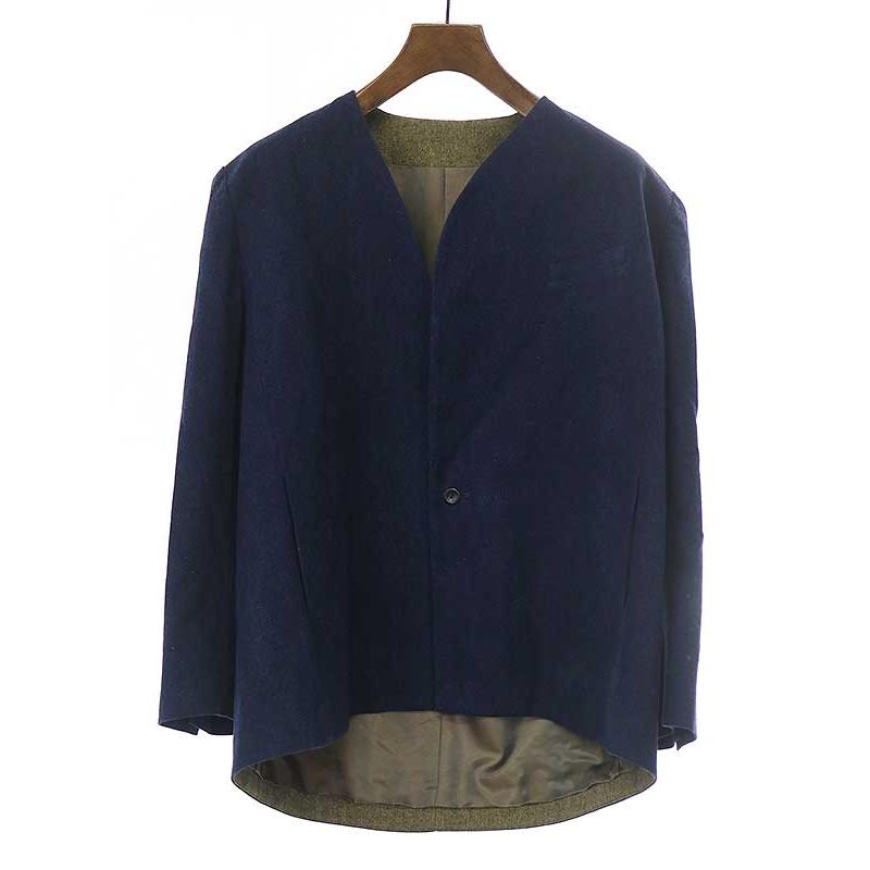 ka na ta カナタ 10years jacket ノーカラーデニムジャケット