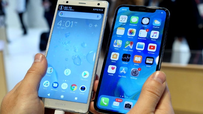 Sony Xperia XZ2 vs iPhone X comparison - PhoneArena