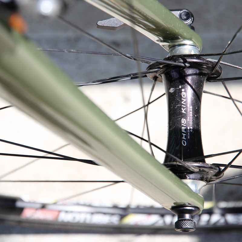 CHRIS KING* R45 road hub front (silver) - BLUE LUG ONLINE STORE
