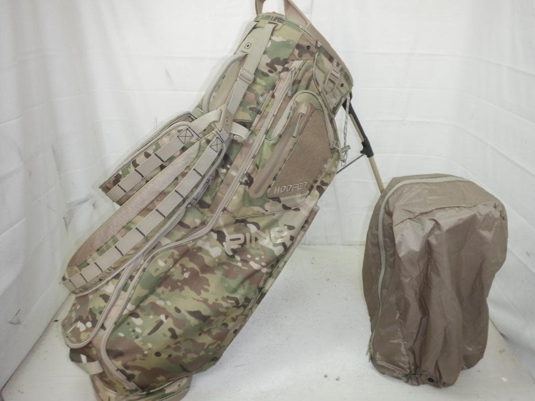 PING★HOOFER Multicam★ピン★9.0型★軽量★美品★スタンド PING ピン HOOFER Multicam スタンド式 キャディバッグ 迷彩柄