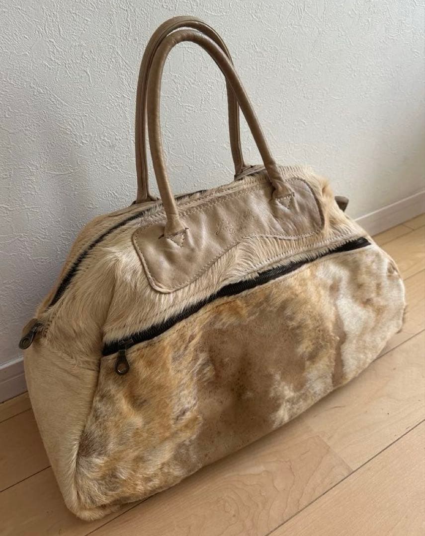 Jas-M.B. ハラコ/レザー ボストンバッグ bico Jas MB(ジャスエムビー) ボストンバッグ 50％ Traveller 50