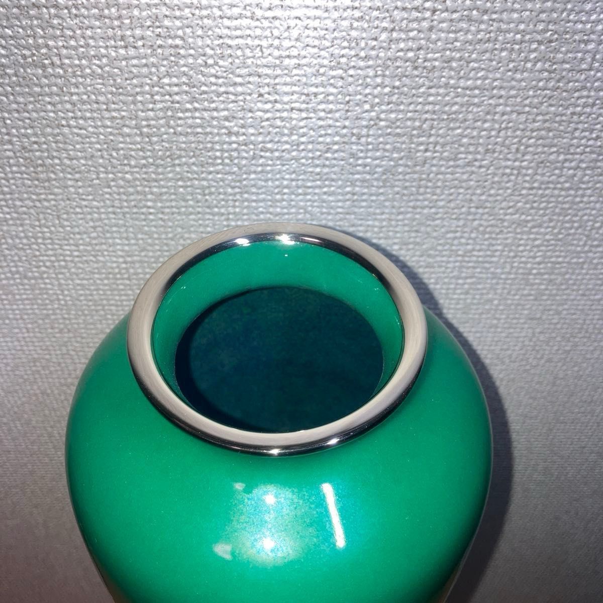 未使用 七宝焼 翡翠郡鶴文花瓶 安藤七宝店 グリーン カワセミ｜Yahoo