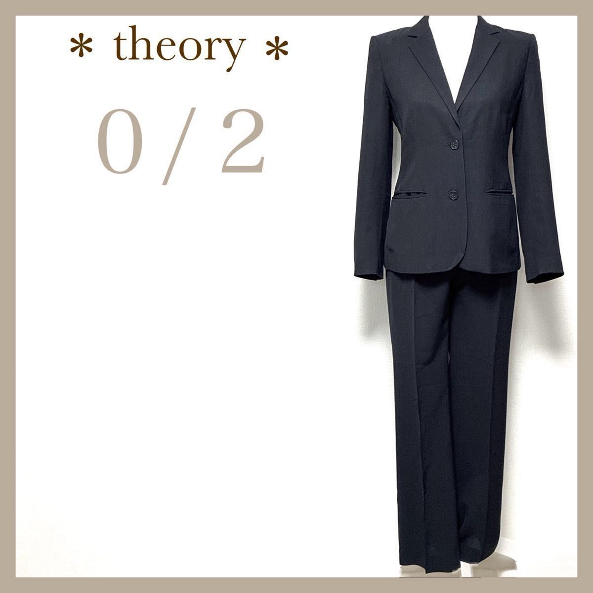 theory セオリー パンツスーツ 上下セット 薄手 セットアップ