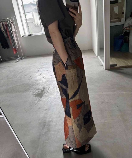 Ameri（アメリ）の「MEDI MURAL I LINE SKIRT（スカート）」 - WEAR